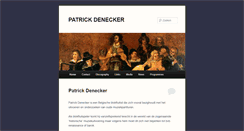 Desktop Screenshot of patrickdenecker.be