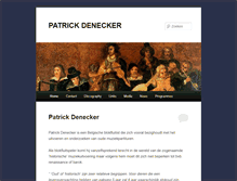 Tablet Screenshot of patrickdenecker.be